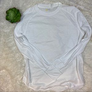 NWT Zella All Day White Long Sleeve Top